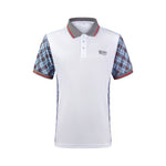 NEW - EXN Sport Tartan Performance Polo Red/Grey